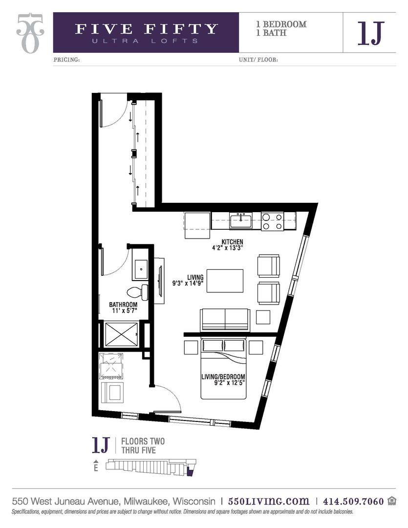 Apartment for rent at 550 W Juneau Ave, Milwaukee, WI 53203