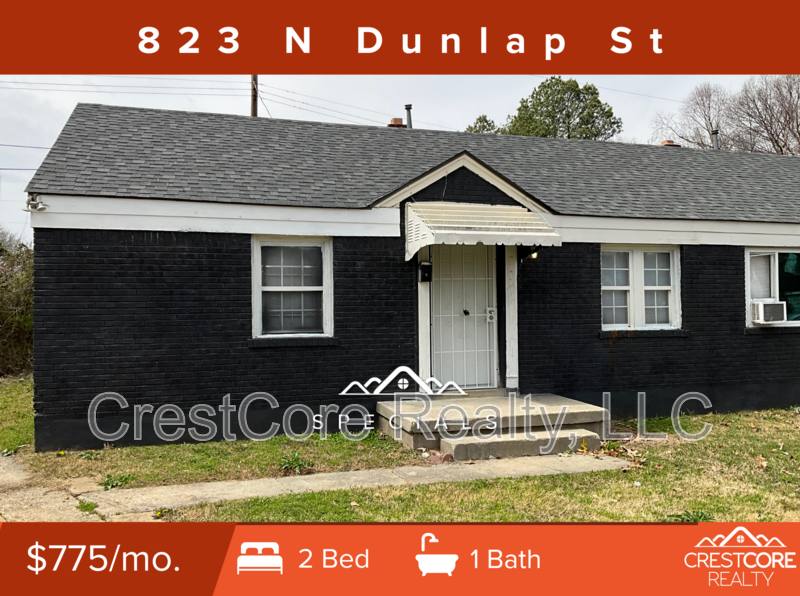 House for rent at 823 N Dunlap St, Memphis, TN 38107