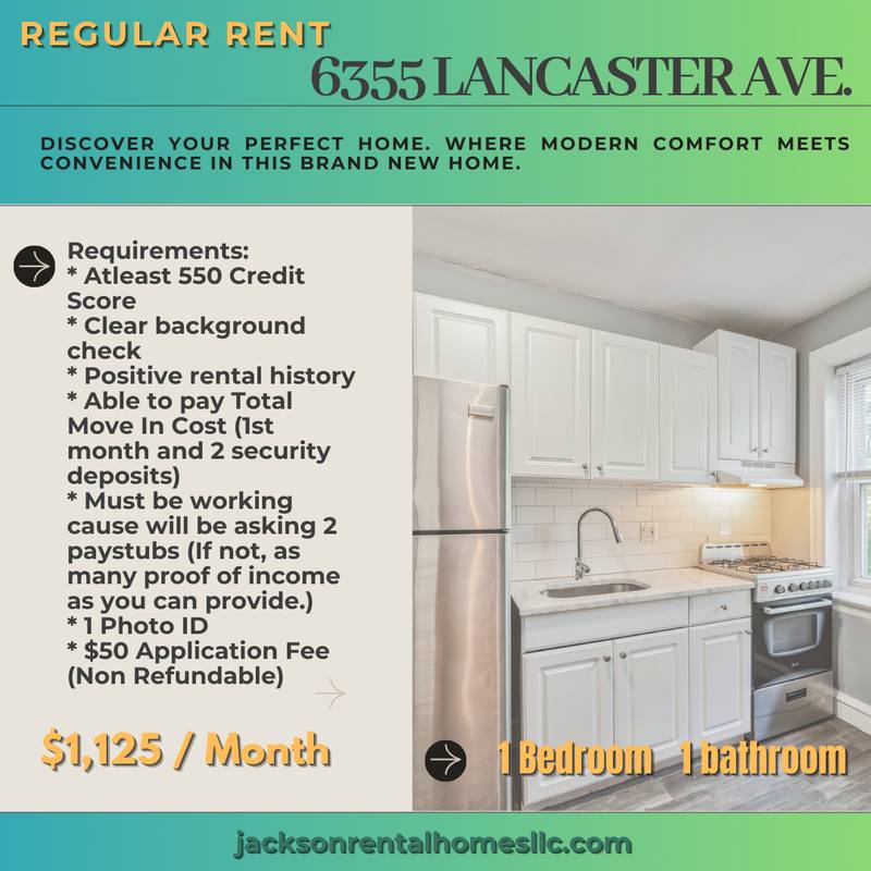 Apartment for rent at 6355 Lancaster Ave, Philadelphia, PA 19151
