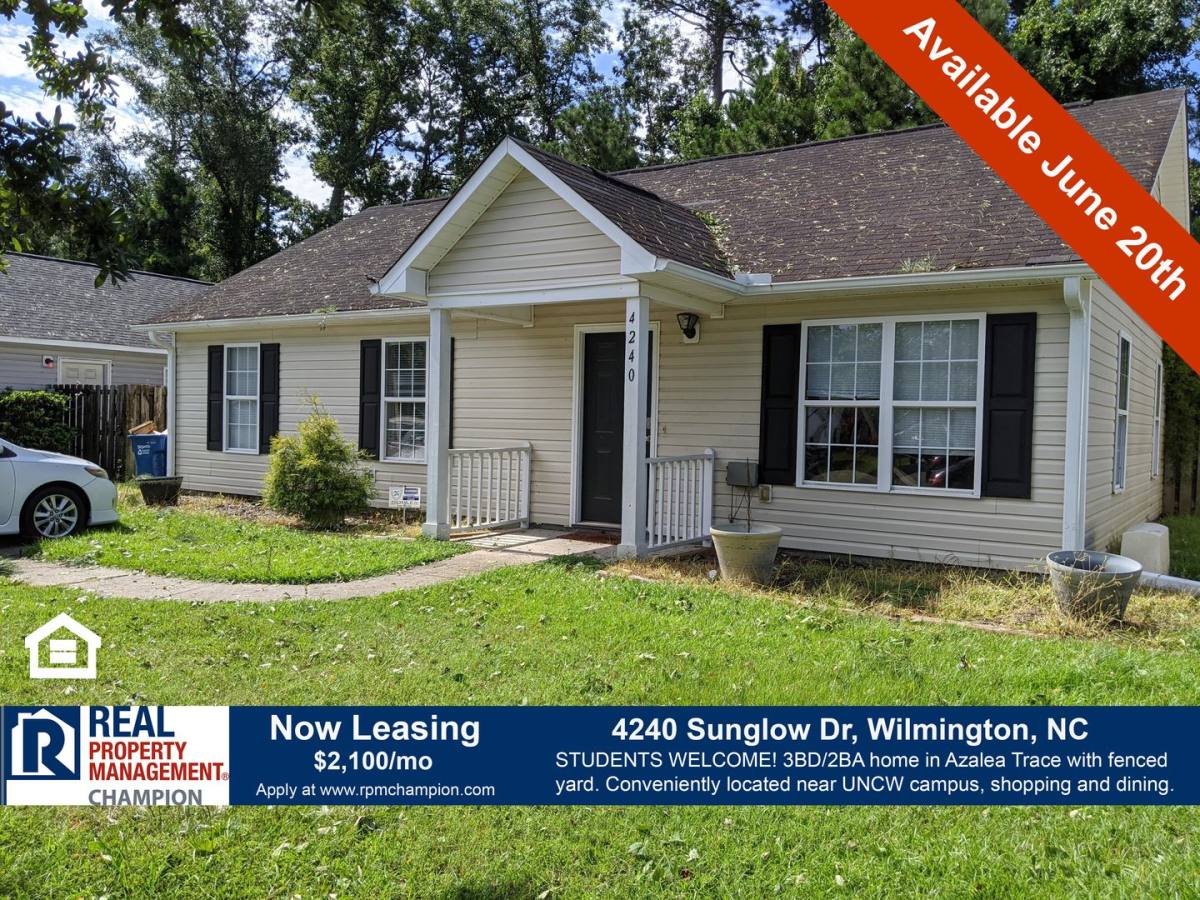 House for rent at 4240 Sunglow Dr, Wilmington, NC 28405