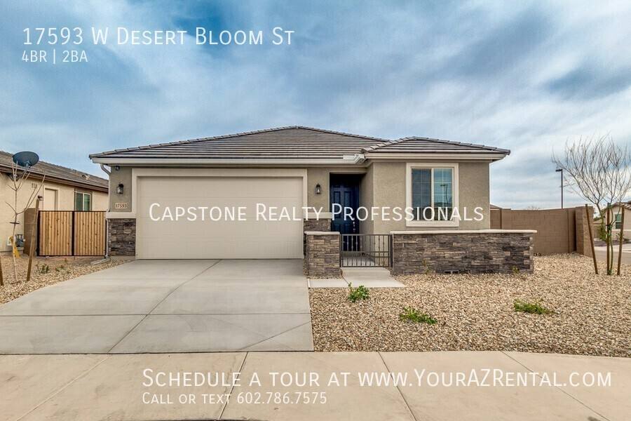 House for rent at 17593 W Desert Bloom St, Goodyear, AZ 85338