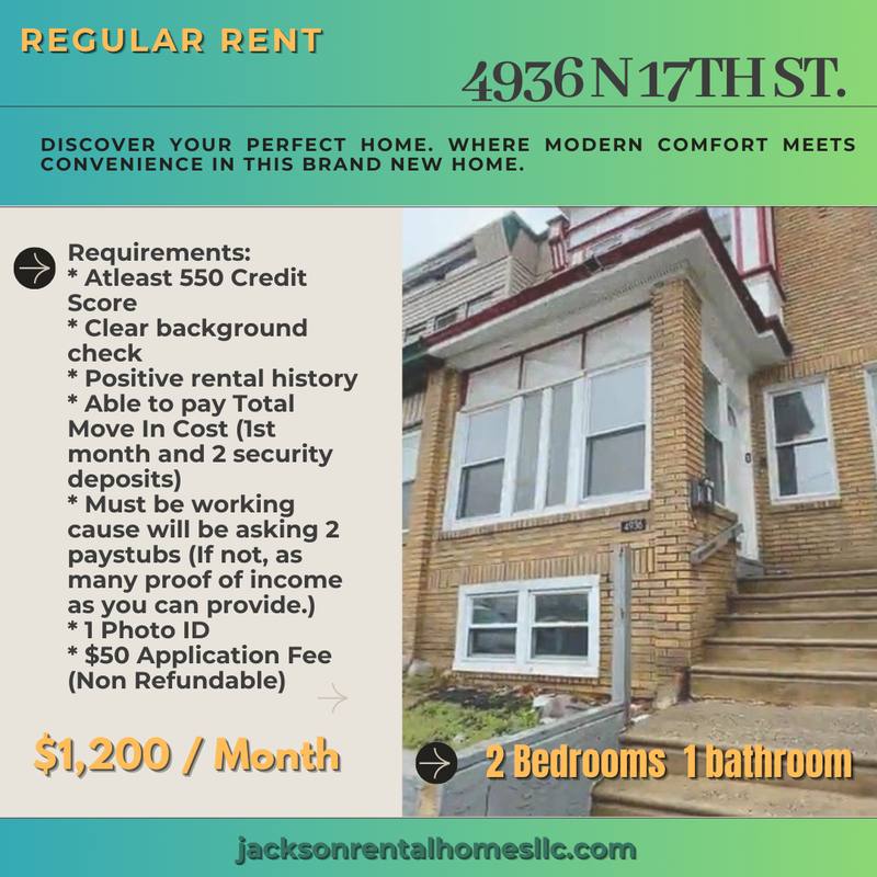 Apartment for rent at 4936 N 17th St #1, Philadelphia, PA 19141