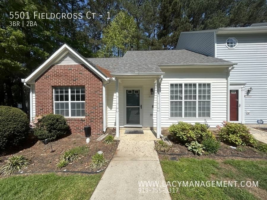Townhouse for rent at 5501 Fieldcross Court #1, Raleigh, NC 27610