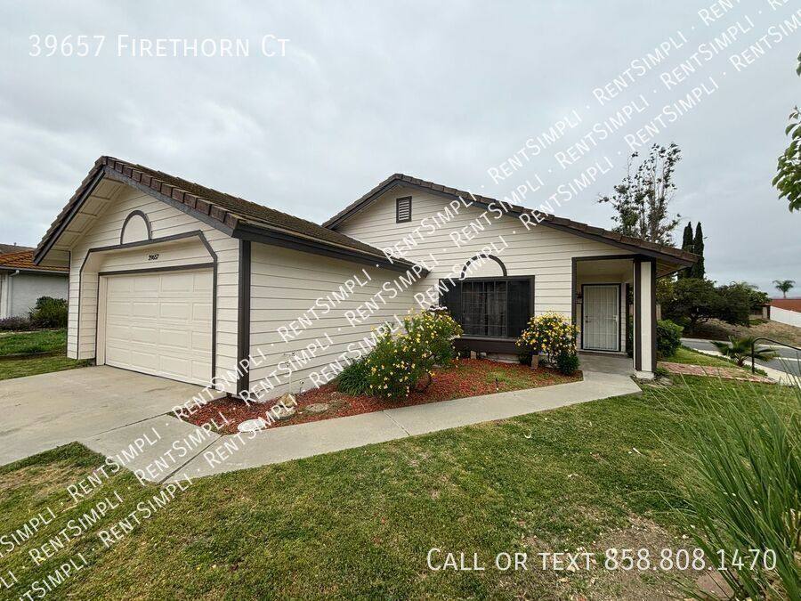 House for rent at 39657 Firethorn Court, Murrieta, CA 92563