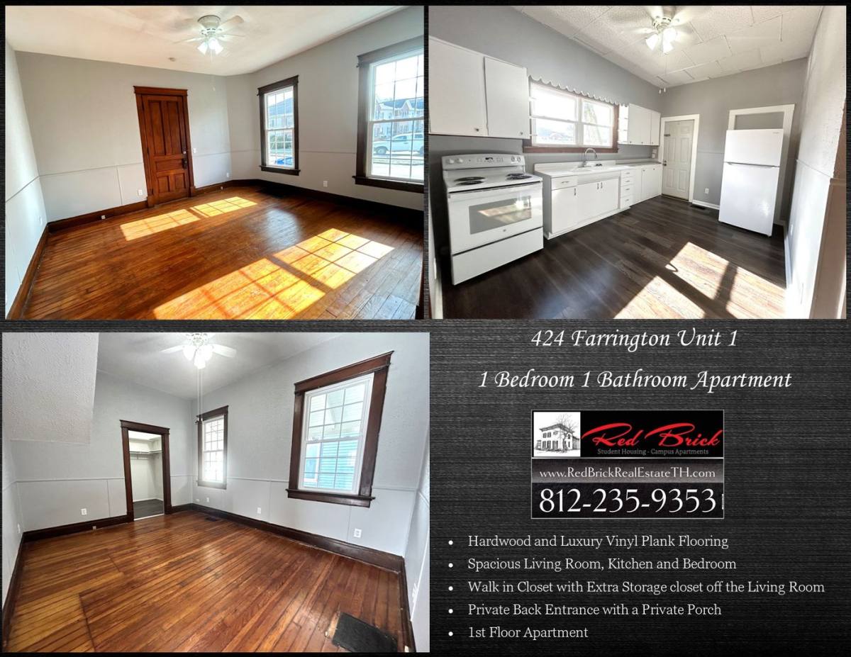 Apartment for rent at 935 S 5th & 424 Farrington, Terre Haute, IN 47807