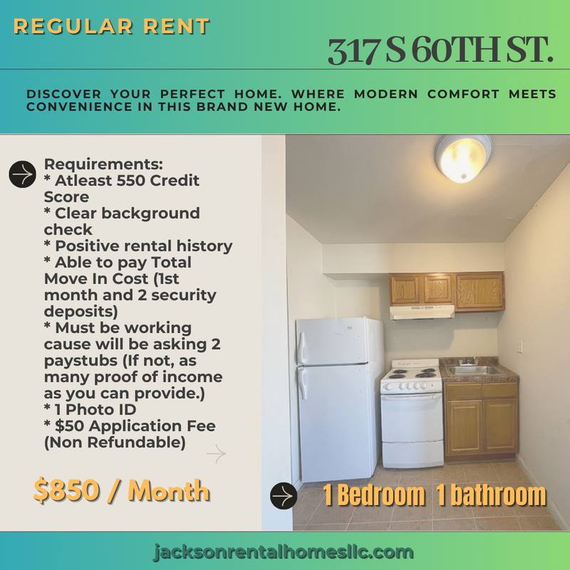 Apartment for rent at 317 S 60th St #1, Philadelphia, PA 19143