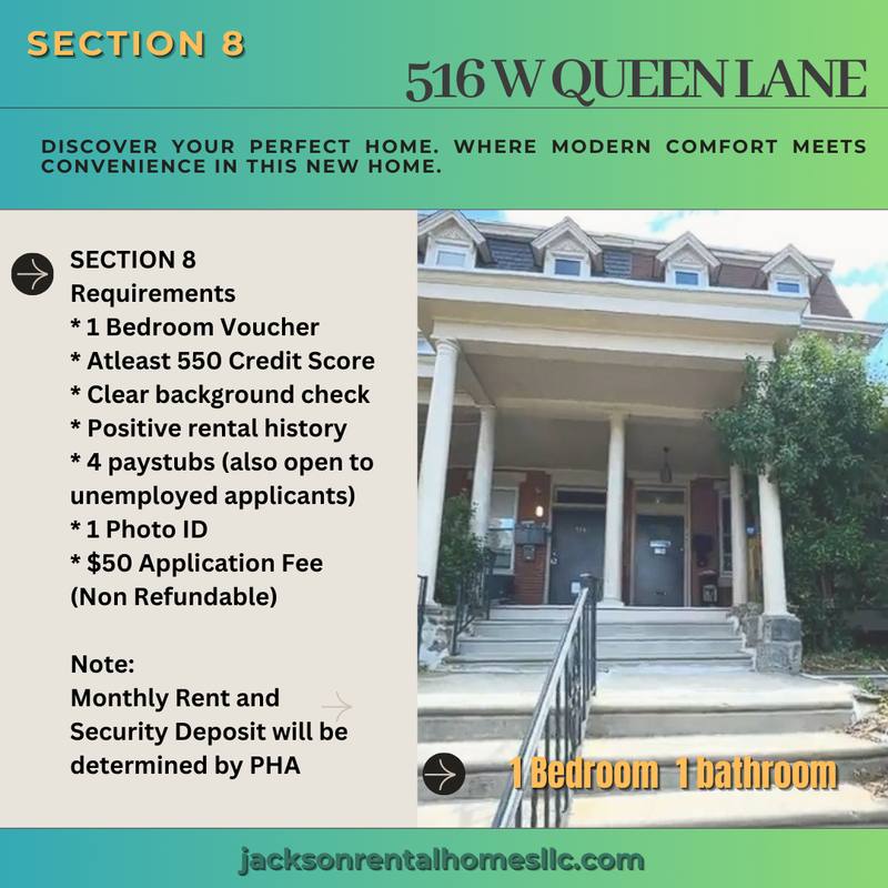Apartment for rent at 516 W Queen Lane #2, Philadelphia, PA 19144