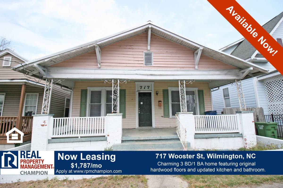 House for rent at 717 Wooster St, Wilmington, NC 28401