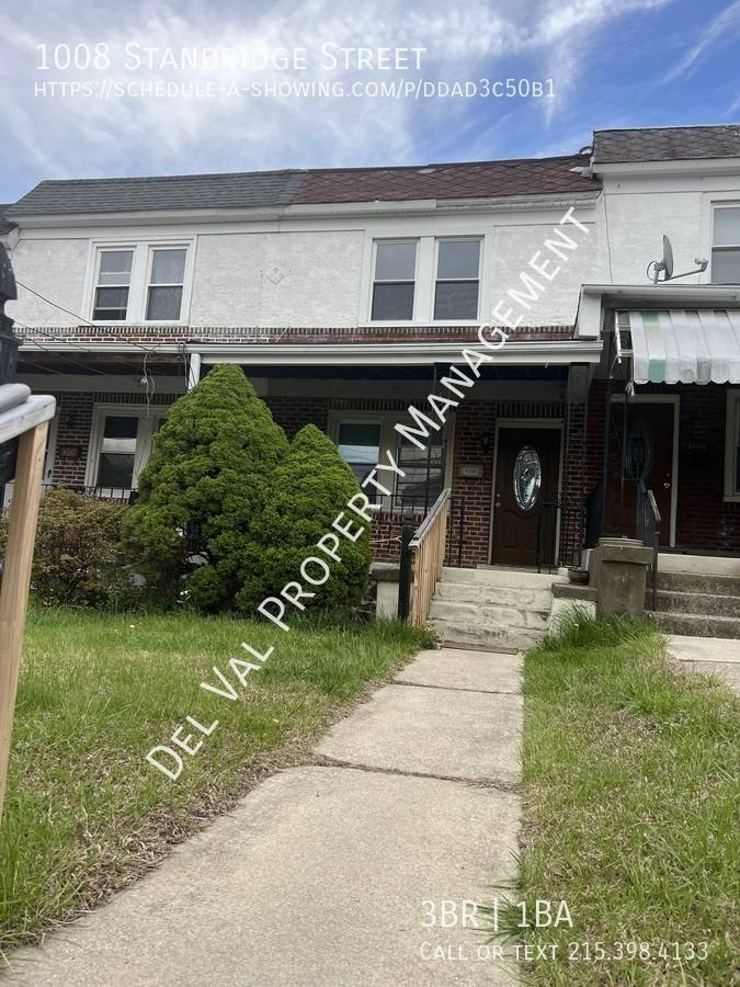 Townhouse for rent at 1008 Stanbridge St, Norristown, PA 19401