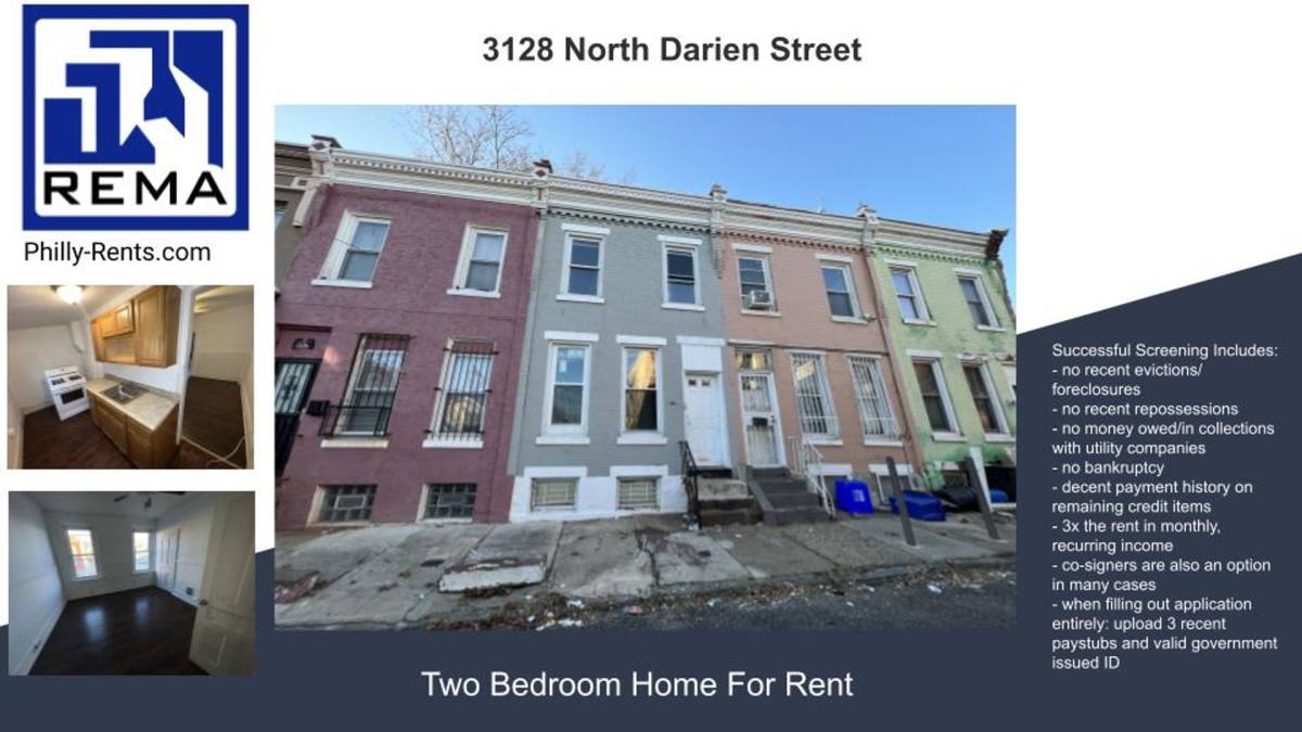 House for rent at 3128 N Darien St, Philadelphia, PA 19133