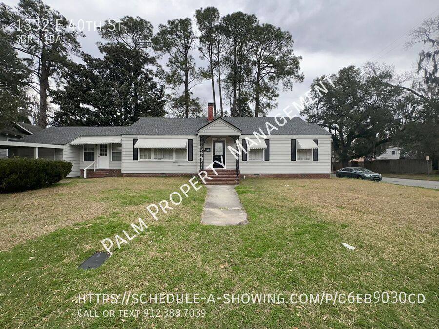 House for rent at 1332 E 40th St, Savannah, GA 31404