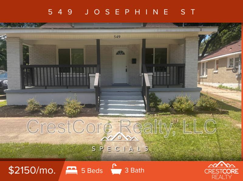 House for rent at 549 Josephine St, Memphis, TN 38111