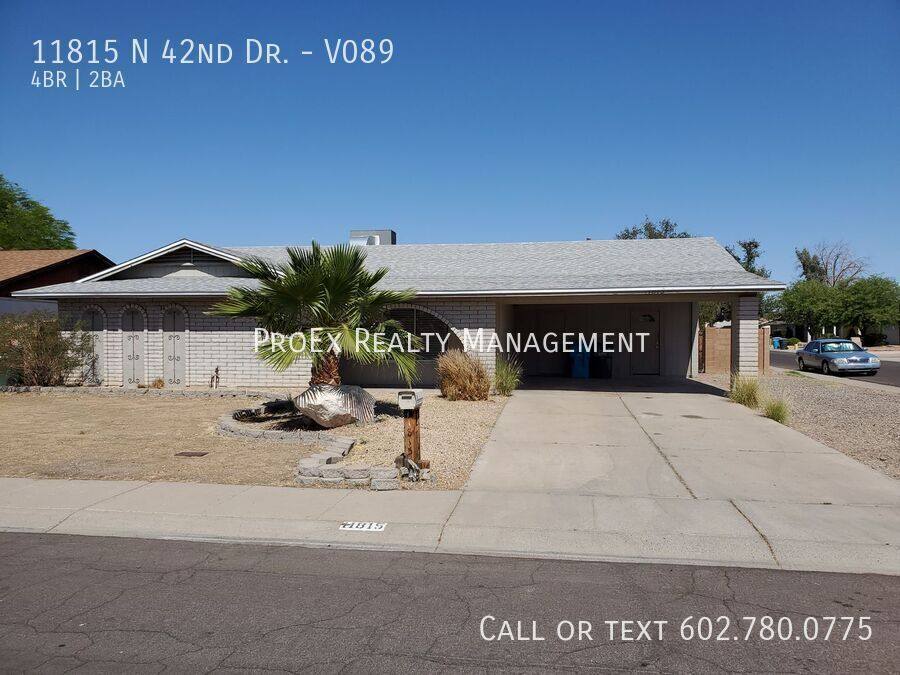 House for rent at 11815 N 42nd Dr #V089, Phoenix, AZ 85029