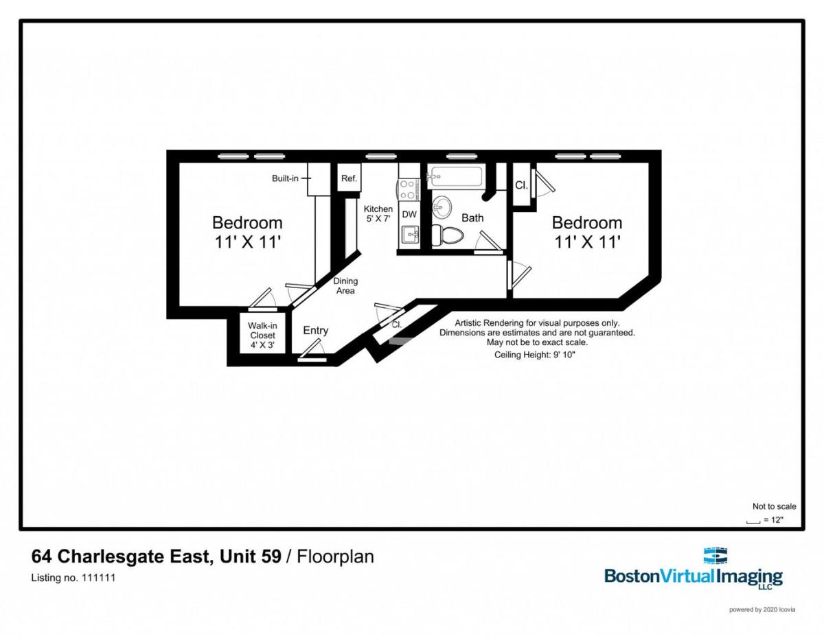 Apartment for rent at 64 Charlesgate #59R, Boston, MA 02215