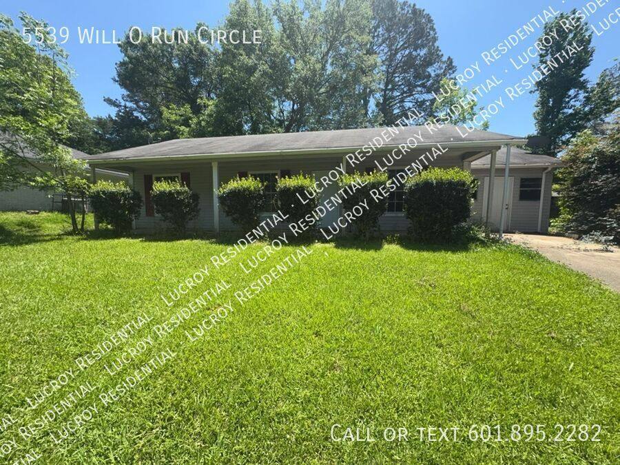 House for rent at 5539 Will O Run Circle, Jackson, MS 39212