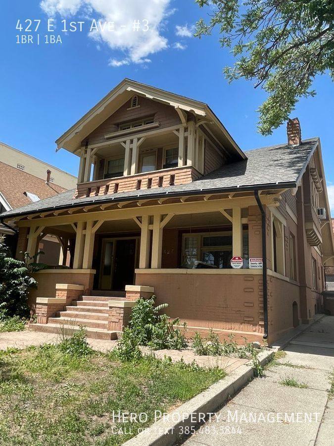 Apartment for rent at 427 E 1st Ave #3, Salt Lake City, UT 84103