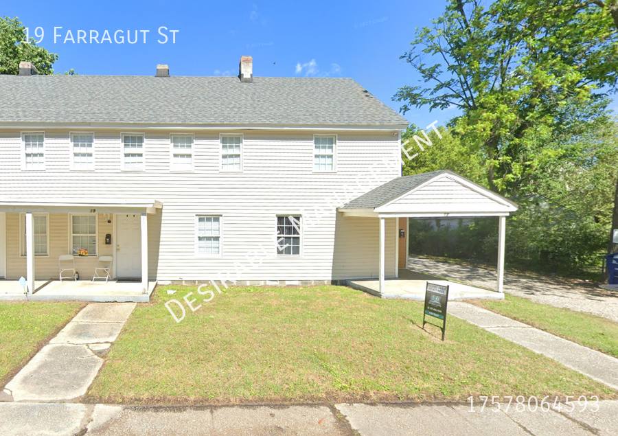 House for rent at 19 Farragut St, Portsmouth, VA 23702