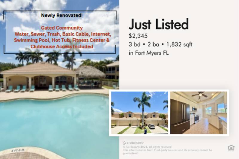 Townhouse for rent at 6081 Jonathans Bay Circle #201, Fort Myers, FL 33908