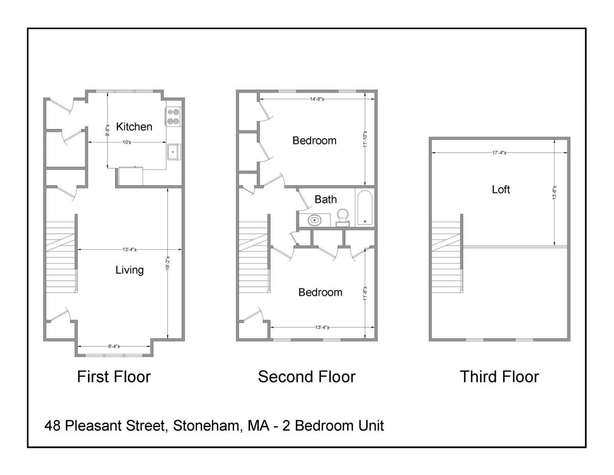 Apartment for rent at 48 Pleasant St, Stoneham, MA 02180