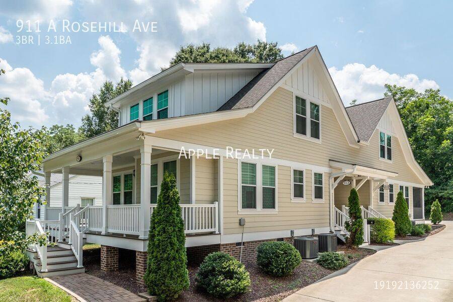 House for rent at 911 A Rosehill Ave, Durham, NC 27705