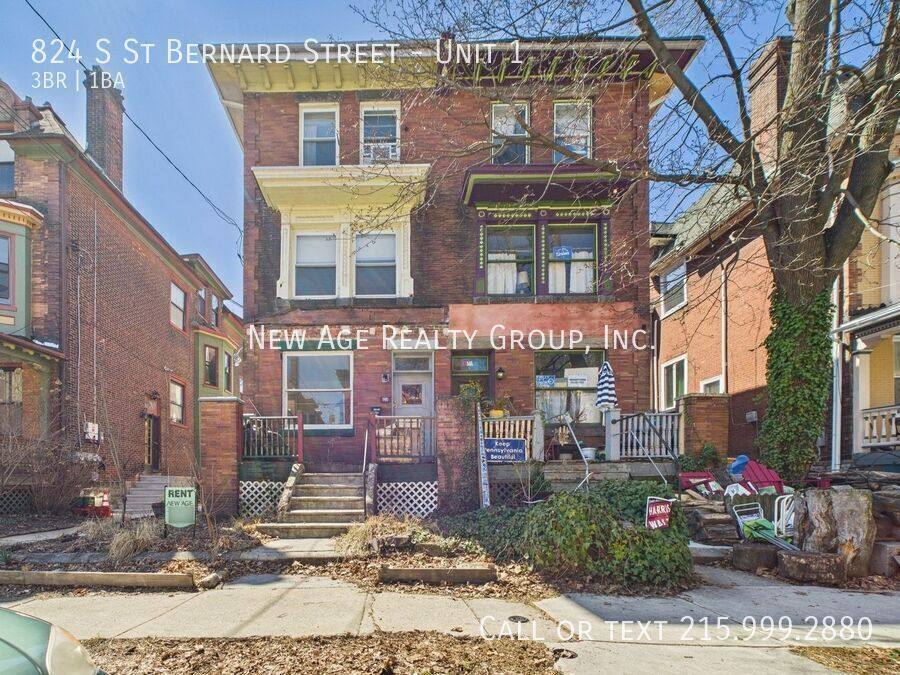 Apartment for rent at 824 S St Bernard #1, Philadelphia, PA 19143