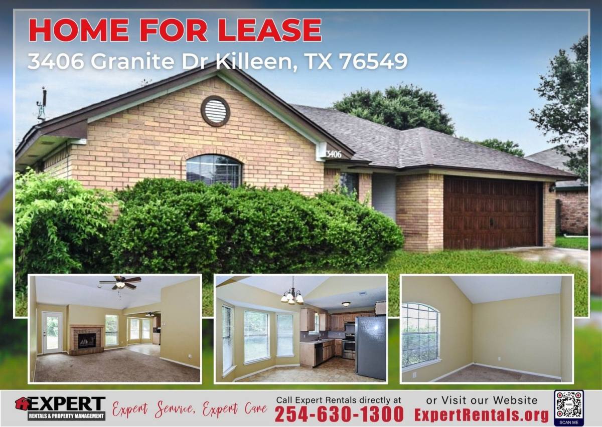 House for rent at 3406 Granite Dr, Killeen, TX 76549