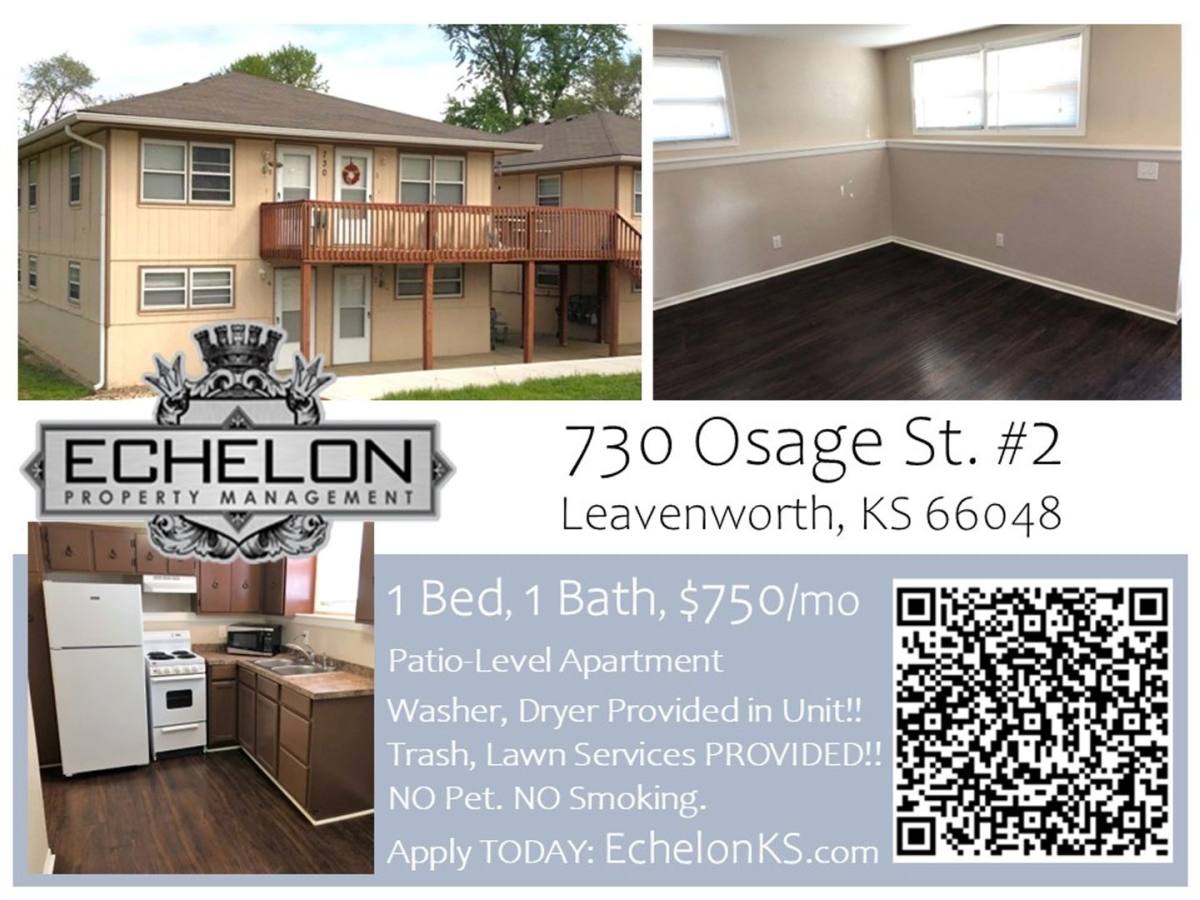 Apartment for rent at 730 Osage St Fourplex, Leavenworth, KS 66048