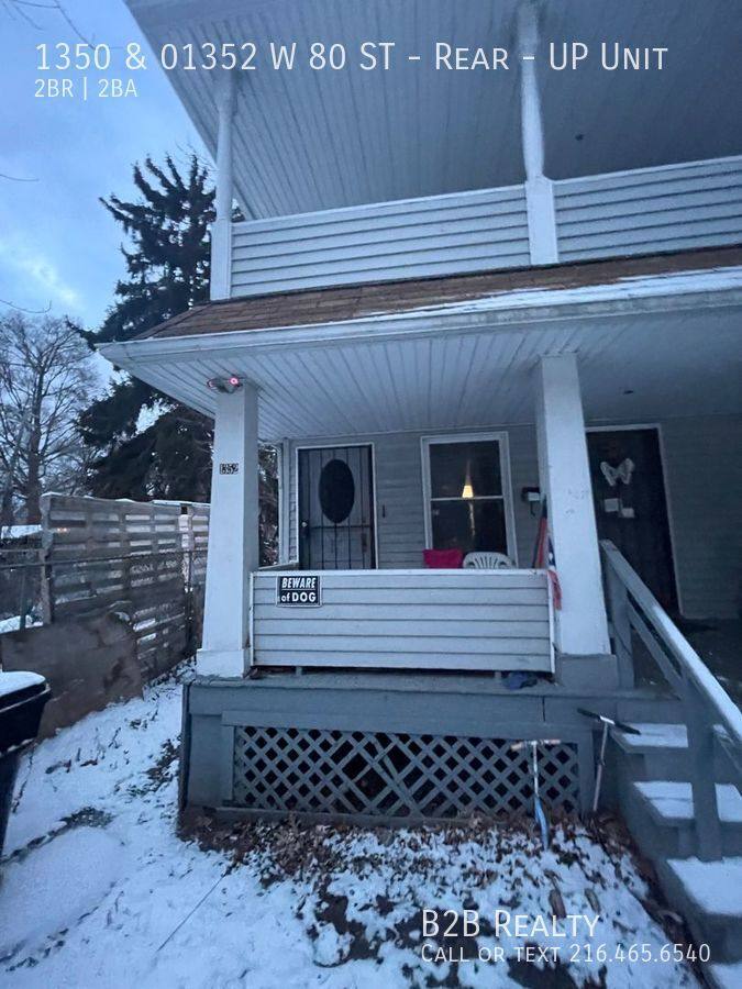 Apartment for rent at 1350 & 01352 W 80 St #UP, Cleveland, OH 44102