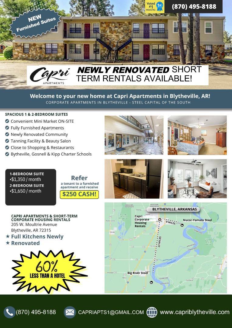 Apartment for rent at 205 W Moultrie Dr, Blytheville, AR 72315