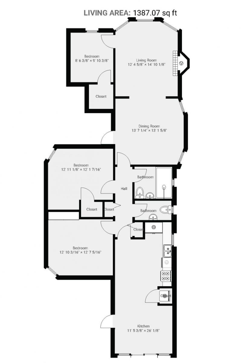 Apartment for rent at 2736 N Troy St #2F, Chicago, IL 60647
