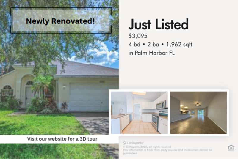 House for rent at 4768 Ridgemoor Circle, Palm Harbor, FL 34685