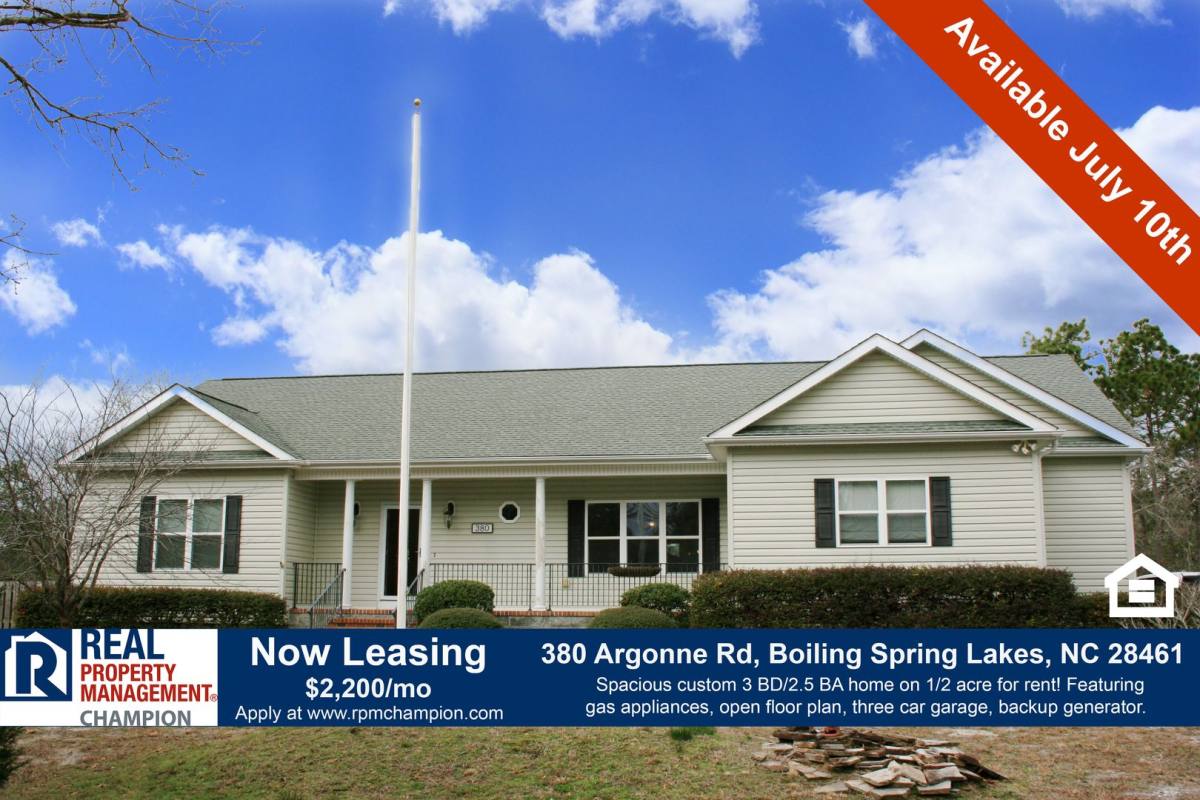 House for rent at 380 Argonne Rd, Southport, NC 28461