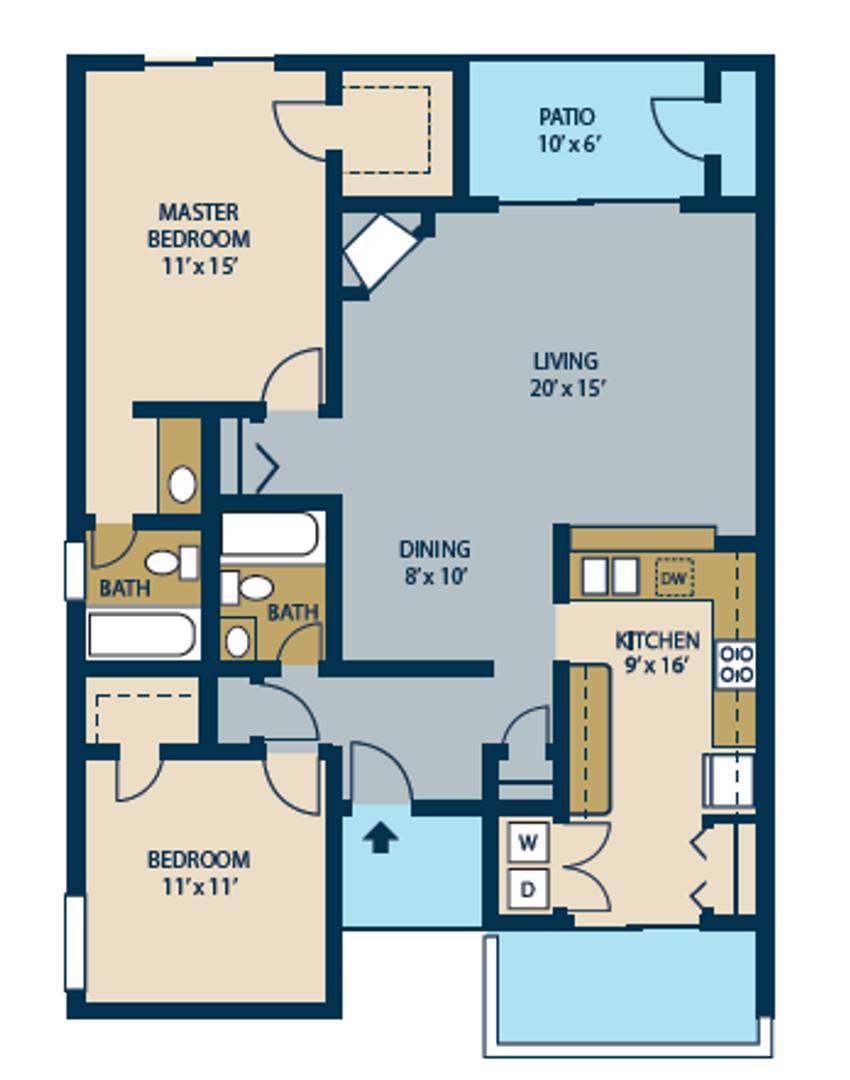 Apartment for rent at 9855 Regency Square Blvd, Jacksonville, FL 32225