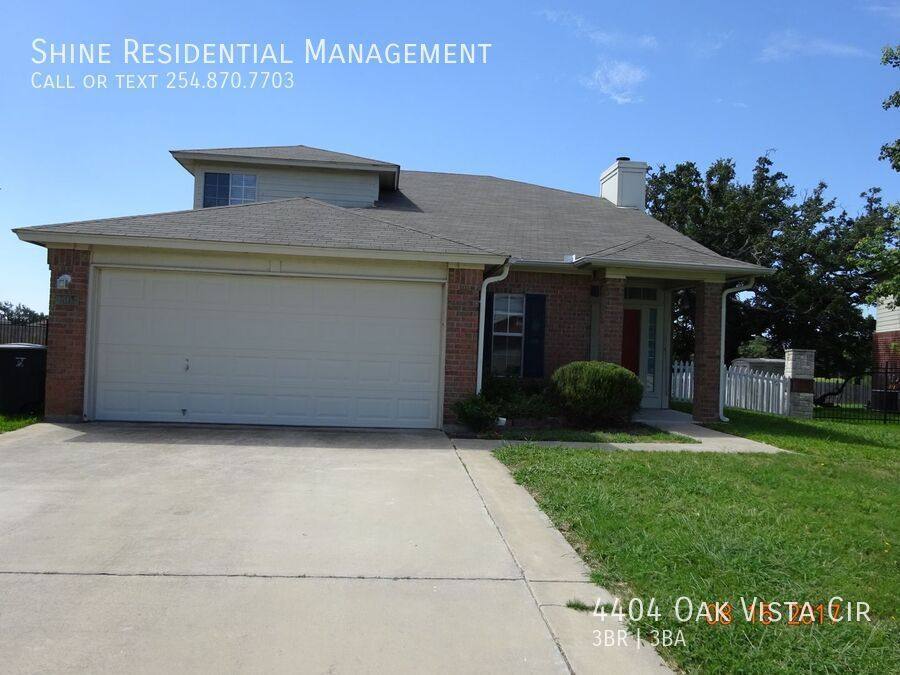 House for rent at 4404 Oak Vista Circle, Killeen, TX 76542