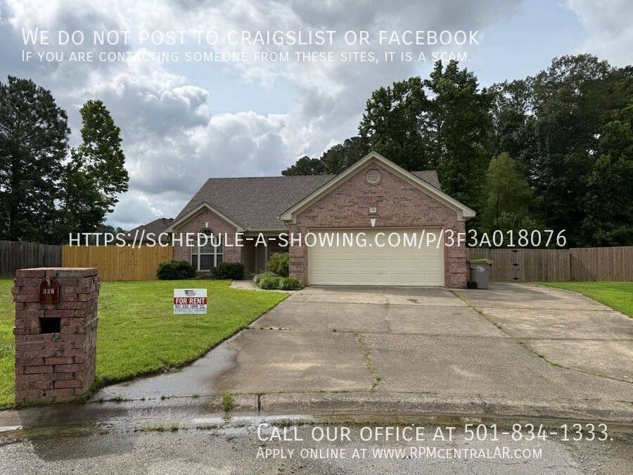 House for rent at 338 Madison Village Dr, Benton, AR 72015