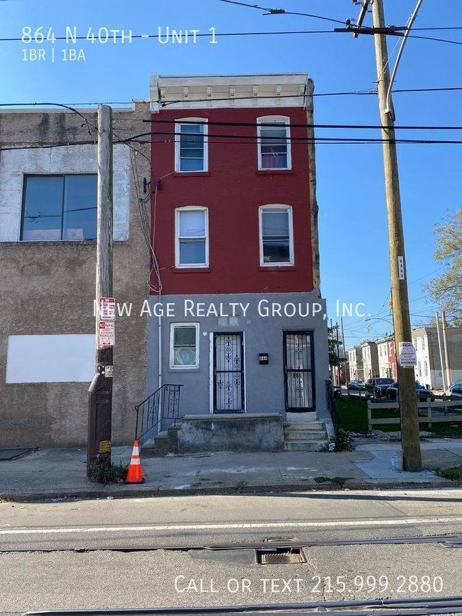 Apartment for rent at 864 N 40th #1, Philadelphia, PA 19104