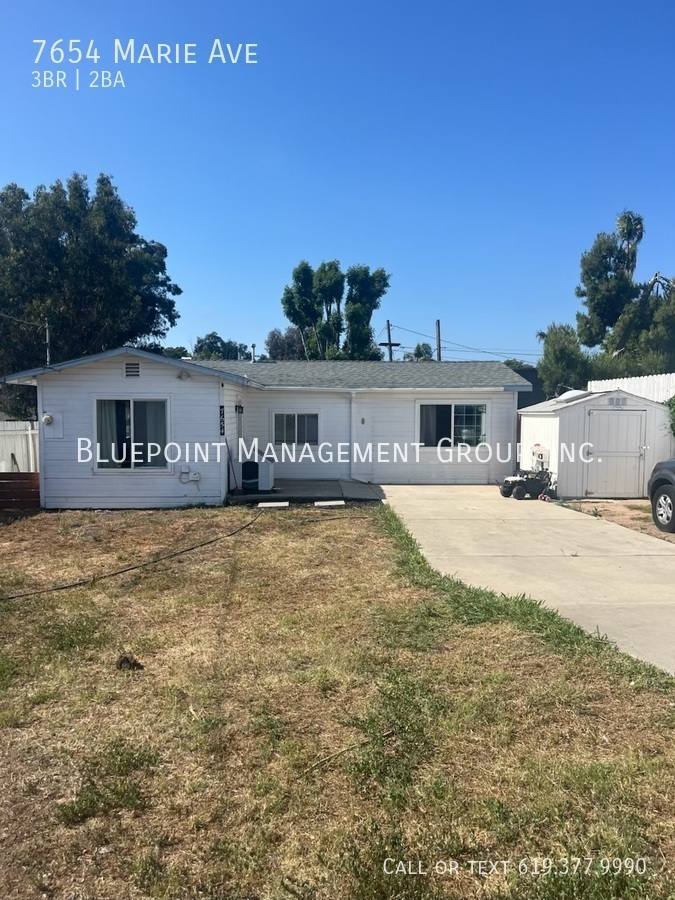 House for rent at 7654 Marie Ave, La Mesa, CA 91942
