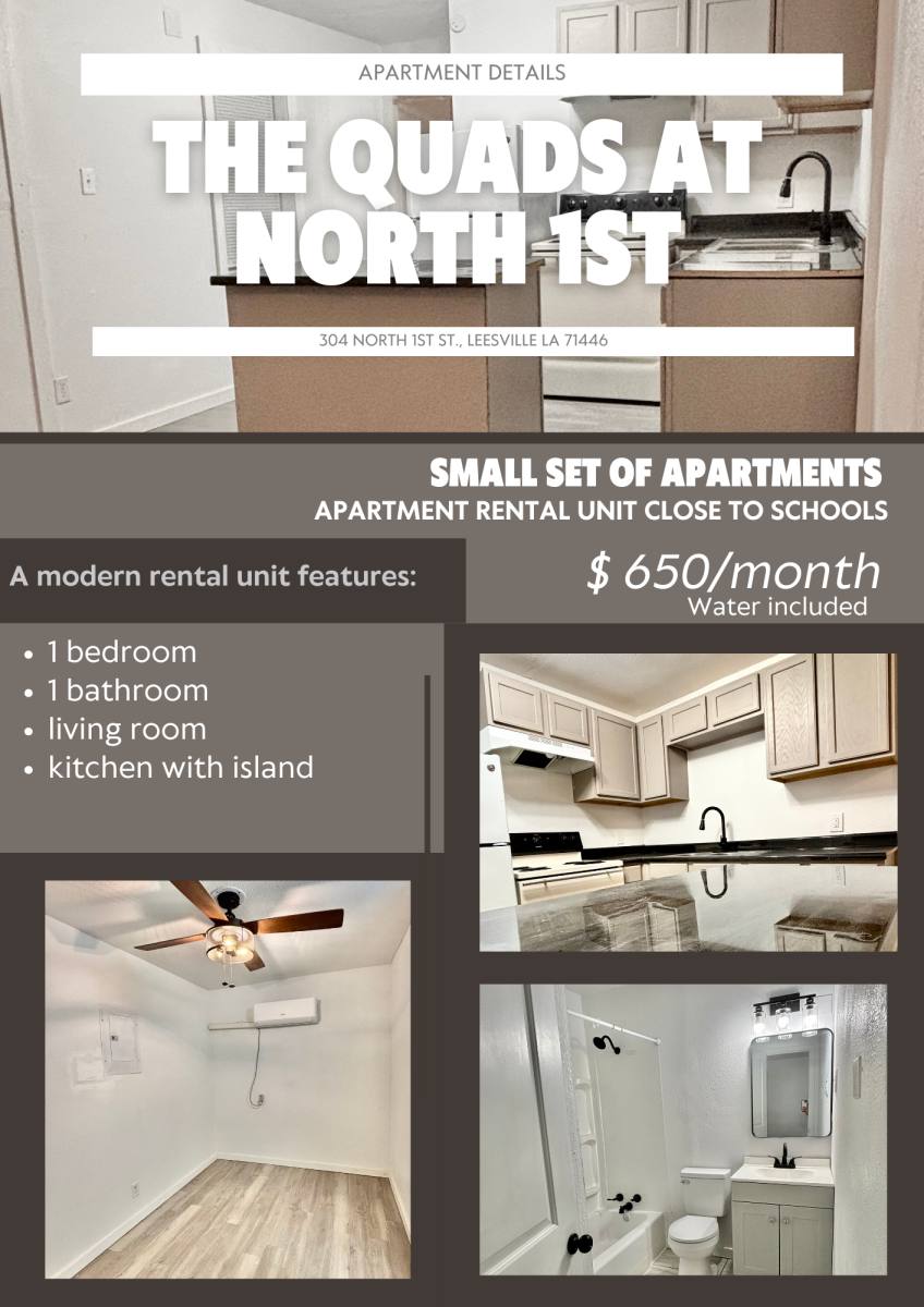 Apartment for rent at 304 N 1st St #D, Leesville, LA 71446