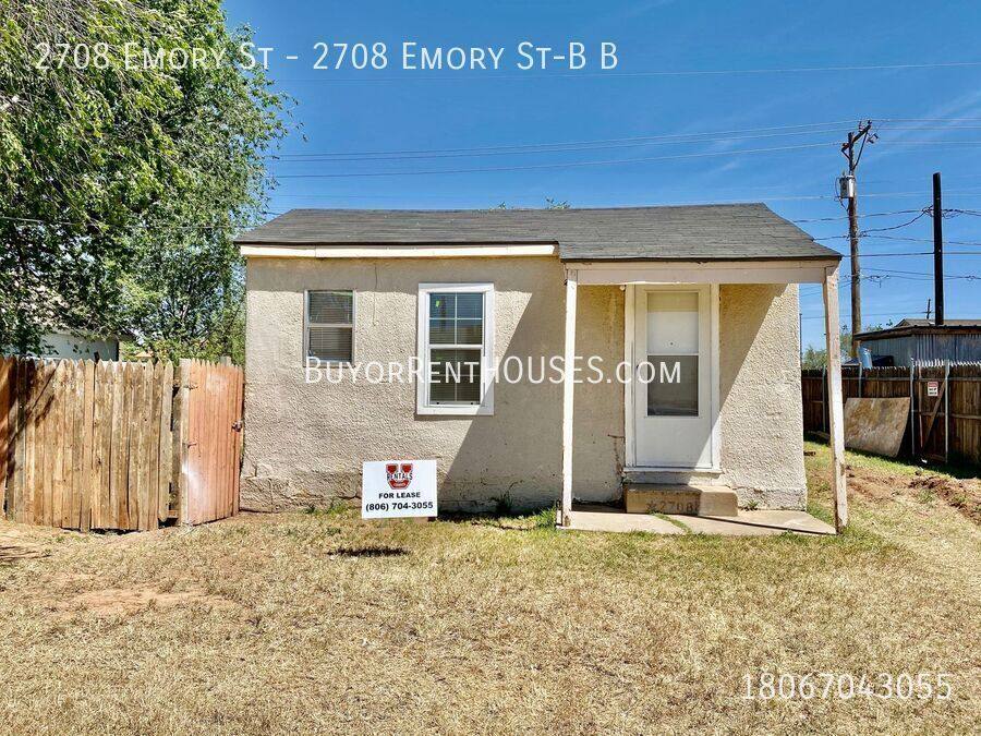 Apartment for rent at 2708 Emory St #B, Lubbock, TX 79415