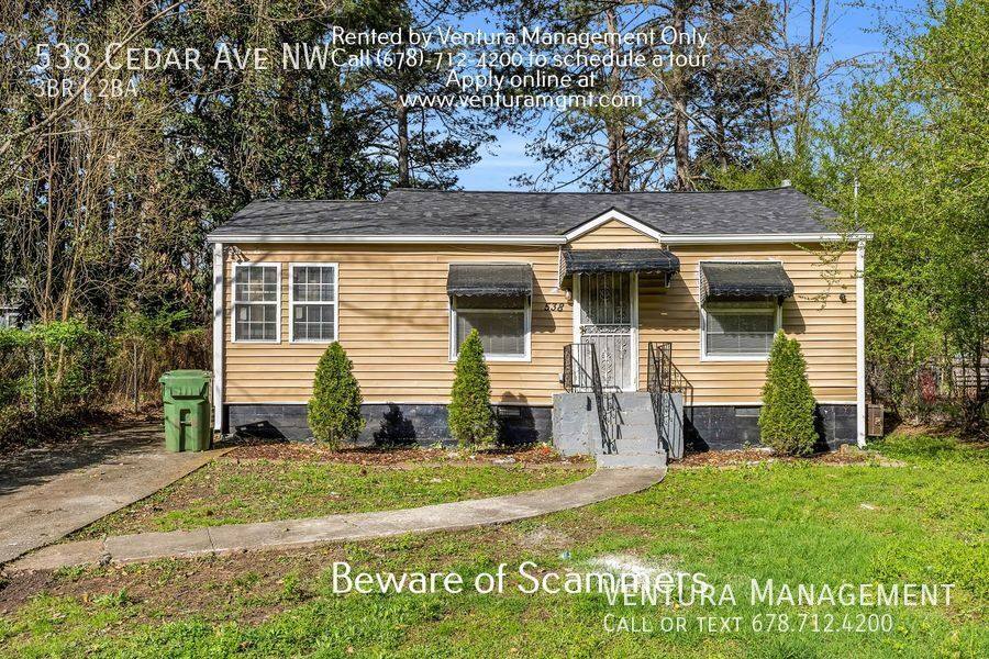 House for rent at 538 Cedar Ave NW, Atlanta, GA 30318