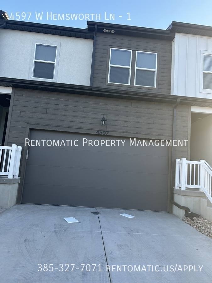 Townhouse for rent at 4597 W Hemsworth Lane #1, Herriman, UT 84096
