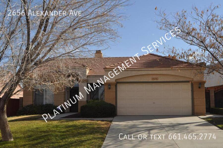 House for rent at 2656 Alexander Ave, Palmdale, CA 93551