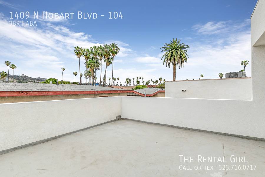 Townhouse for rent at 1409 N Hobart Blvd #104, Los Angeles, CA 90027