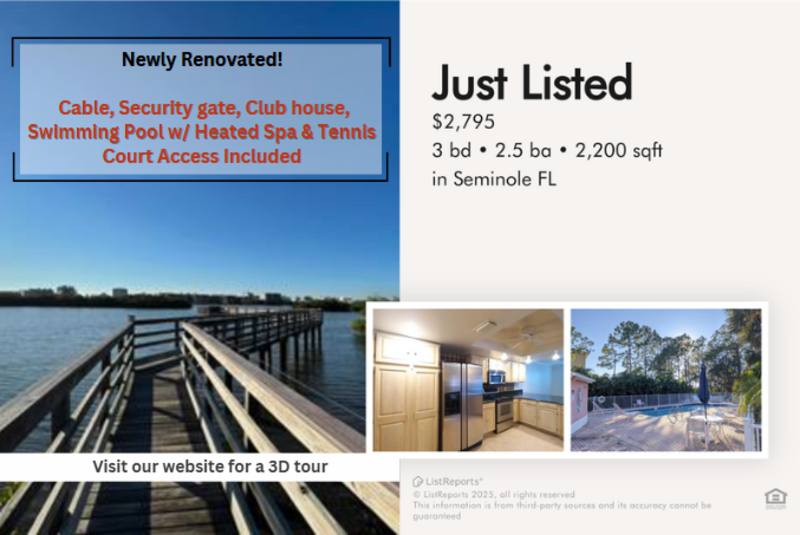 Townhouse for rent at 14530 Alejo Court #1, Seminole, FL 33776