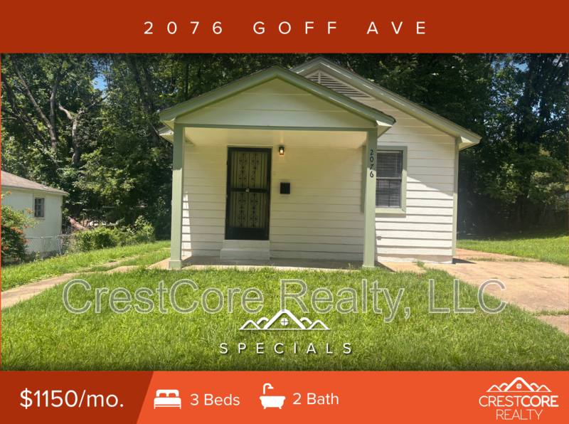 House for rent at 2076 Goff Ave, Memphis, TN 38114