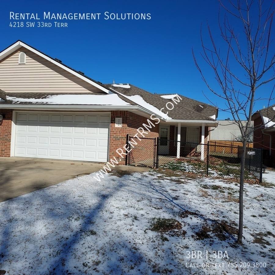 Townhouse for rent at 4218 SW 33rd Terrace, Topeka, KS 66614