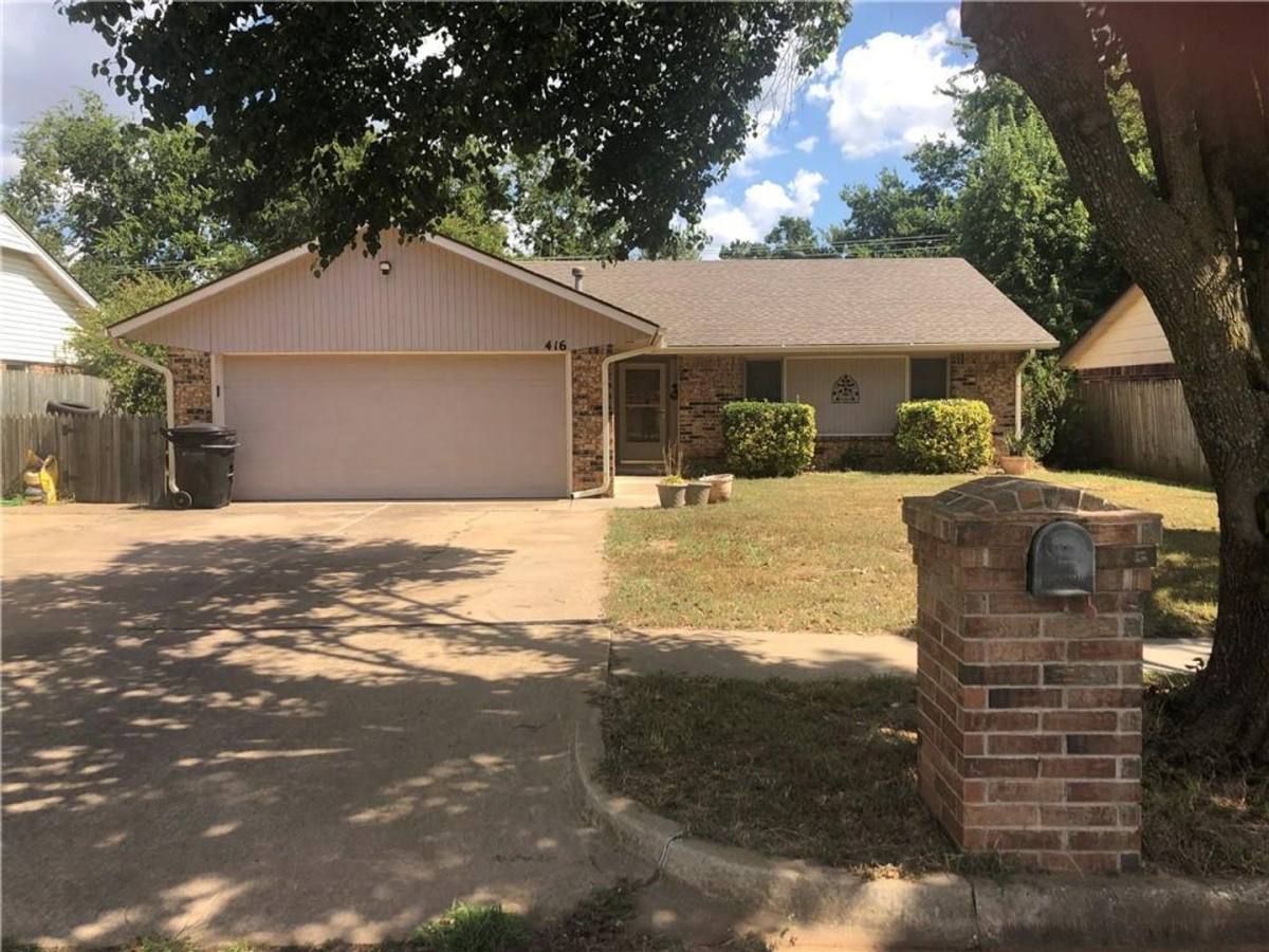 House for rent at 416 N Morgan Dr, Oklahoma City, OK 73160
