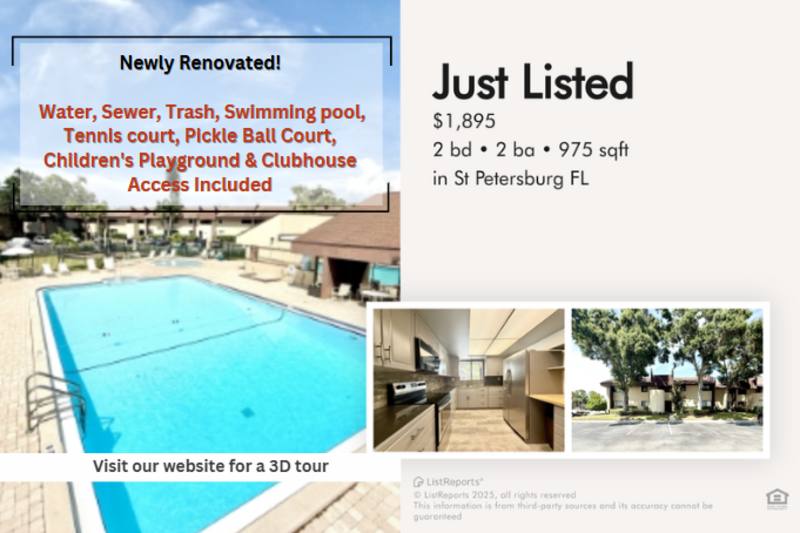 Townhouse for rent at 785 S Village Dr #202, Saint Petersburg, FL 33716
