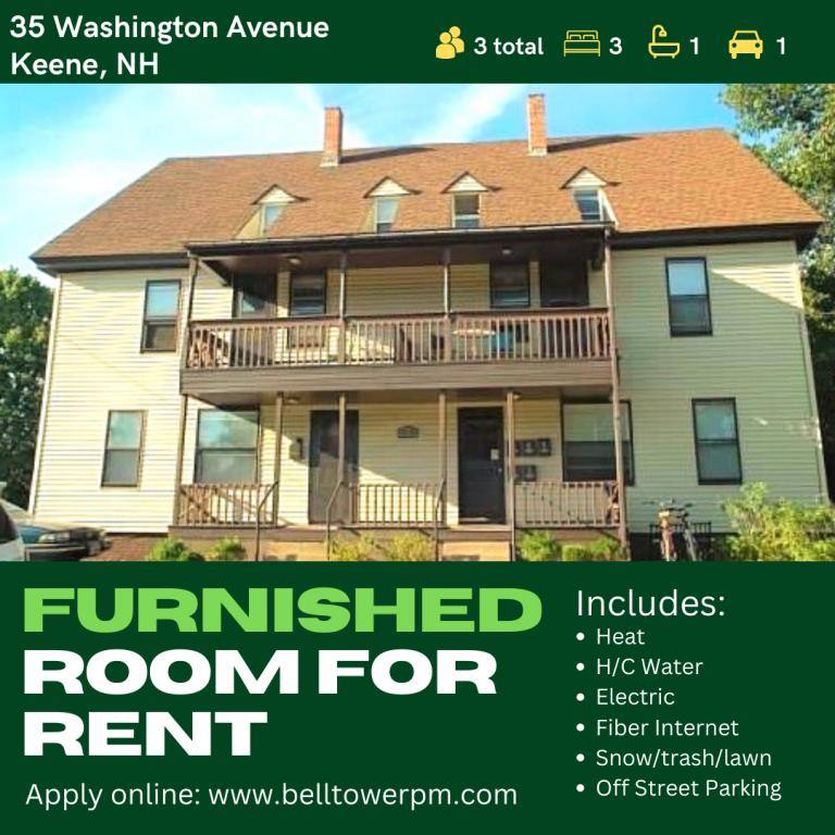 Apartment for rent at 35-37 Washington Ave #2, Keene, NH 03431