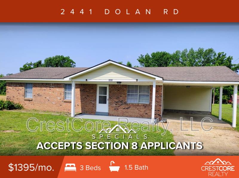 House for rent at 2441 Dolan Rd, Drummonds, TN 38023